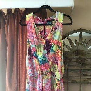 BCBGMAXAZRIA Tropical Thalia Romper